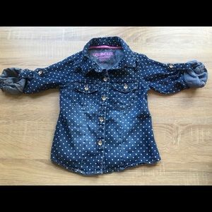 Genuine kids polka dot jean top